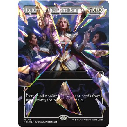 Return to the Light Realms (Borderless) (Facet Foil) (0451) (FRA-451) - Reality Fracture Foil