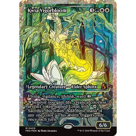 Kwia Vigorbloom (Showcase) (Fracture Foil) (0420) (FRA-420) - Reality Fracture Foil