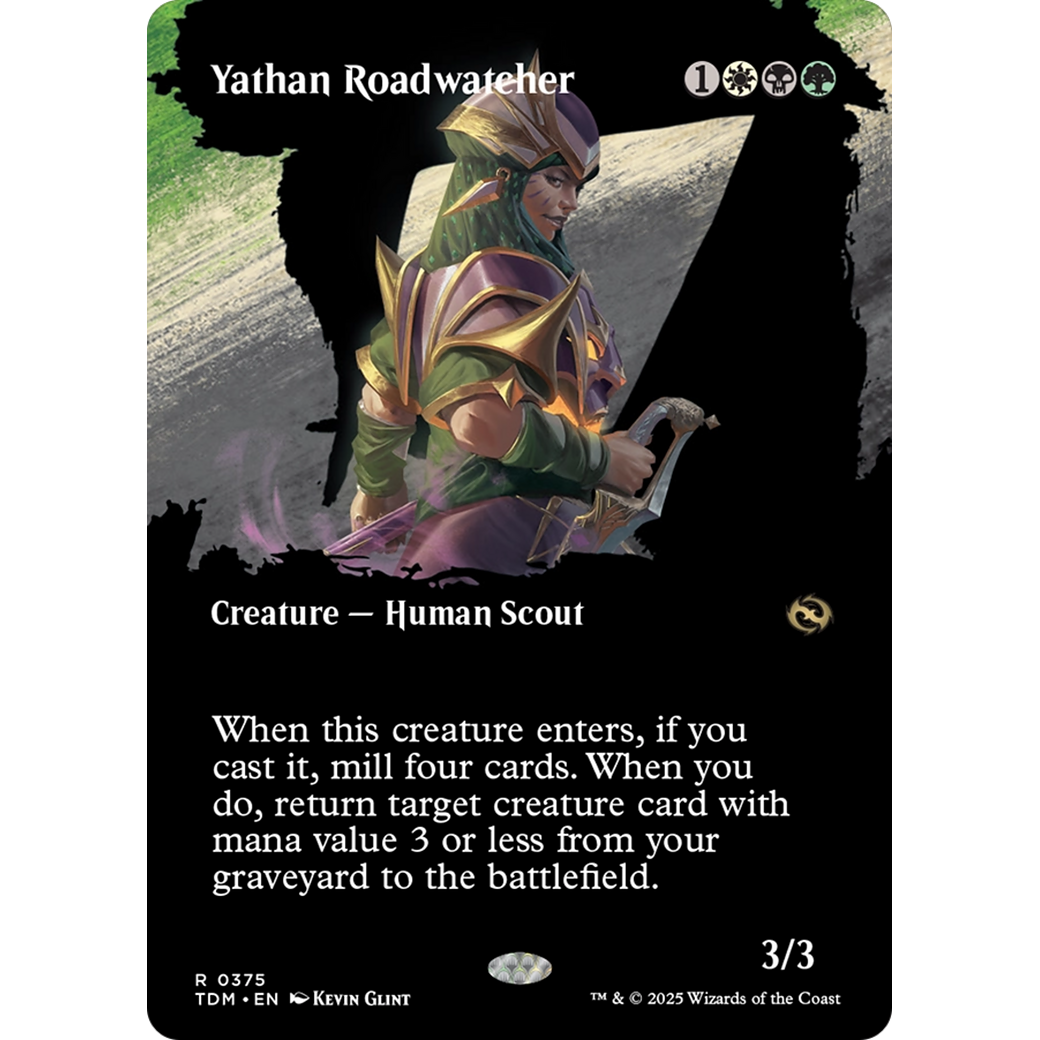 Yathan Roadwatcher (TDM-375) - Tarkir: Dragonstorm: (Showcase) (Borderless) Foil