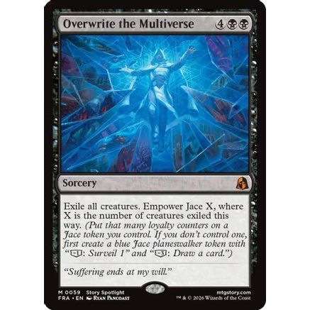 Overwrite the Multiverse (FRA-059) - Reality Fracture Foil