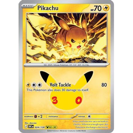 Pikachu - 024/128 24 - ME 30th Celebration Holofoil