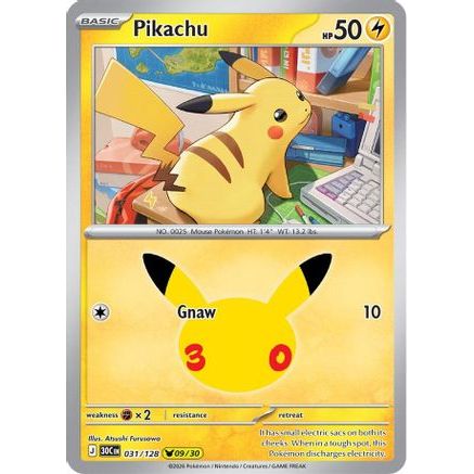 Pikachu - 031/128 31 - ME 30th Celebration Holofoil