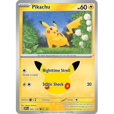 Pikachu - 045/128 45 - ME 30th Celebration Holofoil