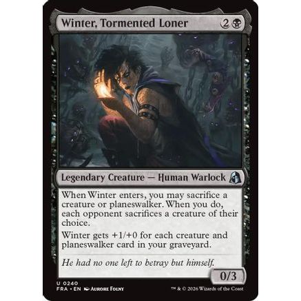 Winter, Tormented Loner (FRA-240) - Reality Fracture