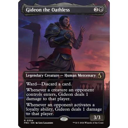 Gideon the Oathless (Borderless) (FRA-304) - Reality Fracture Foil