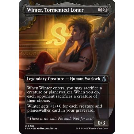 Winter, Tormented Loner (Borderless) (FRA-307) - Reality Fracture Foil