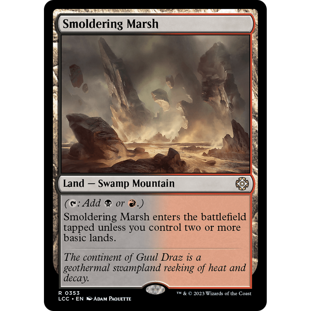 Smoldering Marsh (LCC-353) - The Lost Caverns of Ixalan Commander