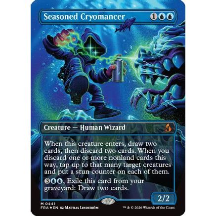 Seasoned Cryomancer (Borderless) (0441) (FRA-441) - Reality Fracture Foil