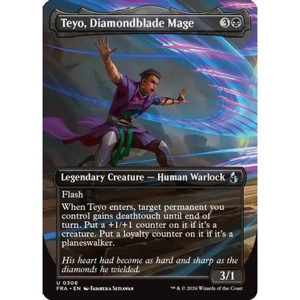 Teyo, Diamondblade Mage (Borderless) (FRA-306) - Reality Fracture
