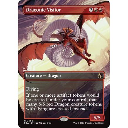 Draconic Visitor (Borderless) (FRA-368) - Reality Fracture Foil