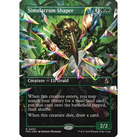 Simulacrum Shaper (Borderless) (Facet Foil) (FRA-460) - Reality Fracture Foil