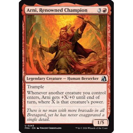 Arni, Renowned Champion (FRA-243) - Reality Fracture Foil