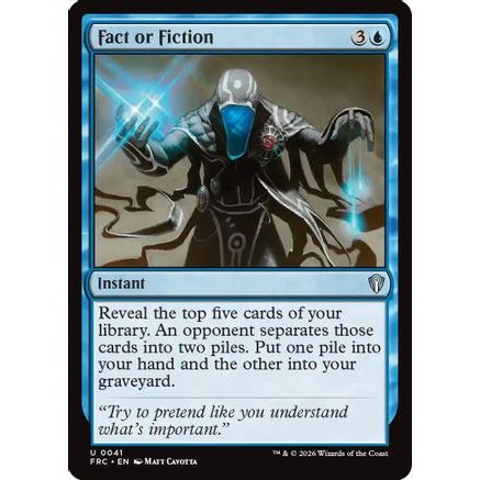 Fact or Fiction (FRC-041) - Commander: Reality Fracture