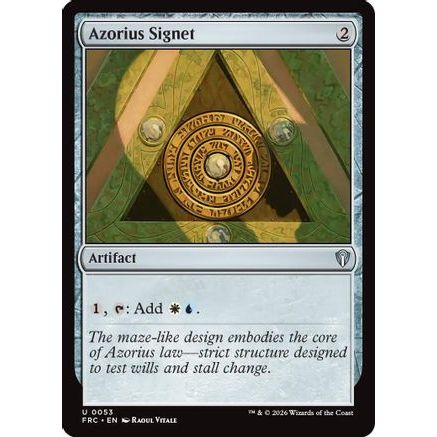 Azorius Signet (FRC-053) - Commander: Reality Fracture