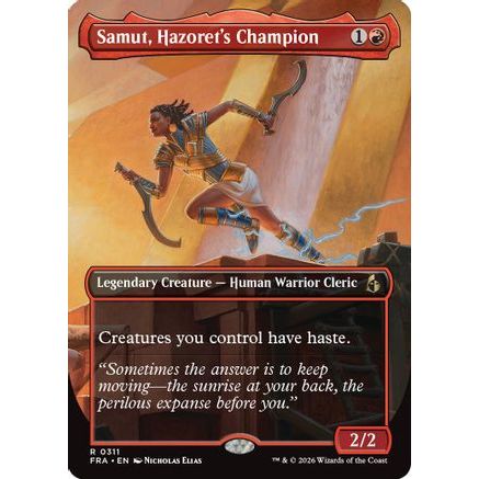 Samut, Hazoret's Champion (Borderless) (FRA-311) - Reality Fracture Foil