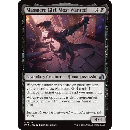 Massacre Girl, Most Wanted (FRA-234) - Reality Fracture Foil