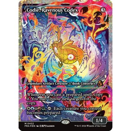 Codie, Ravenous Codex (Showcase) (Fracture Foil) (FRA-422) - Reality Fracture Foil