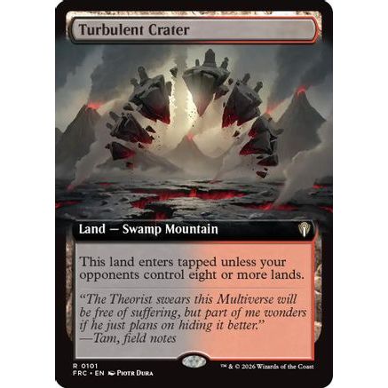 Turbulent Crater (Extended Art) (FRC-101) - Commander: Reality Fracture