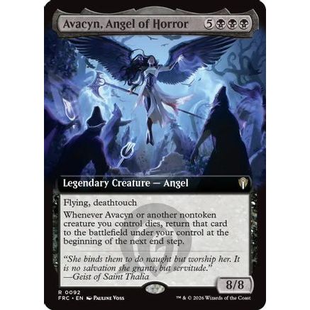 Avacyn, Angel of Horror (Extended Art) (FRC-092) - Commander: Reality Fracture