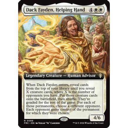 Dack Fayden, Helping Hand (Extended Art) (FRC-089) - Commander: Reality Fracture