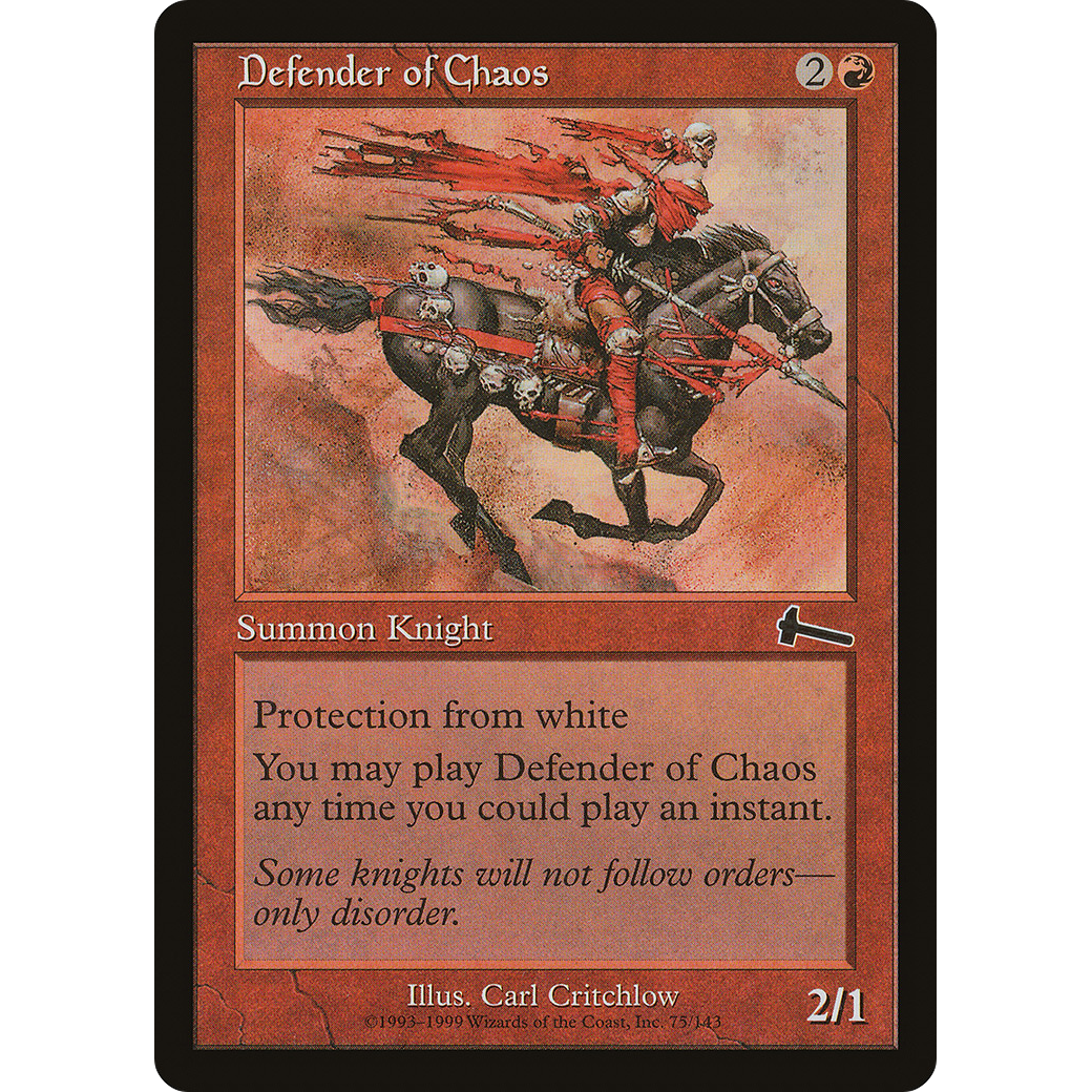 Defender of Chaos (ULG-075) - Urza's Legacy Foil