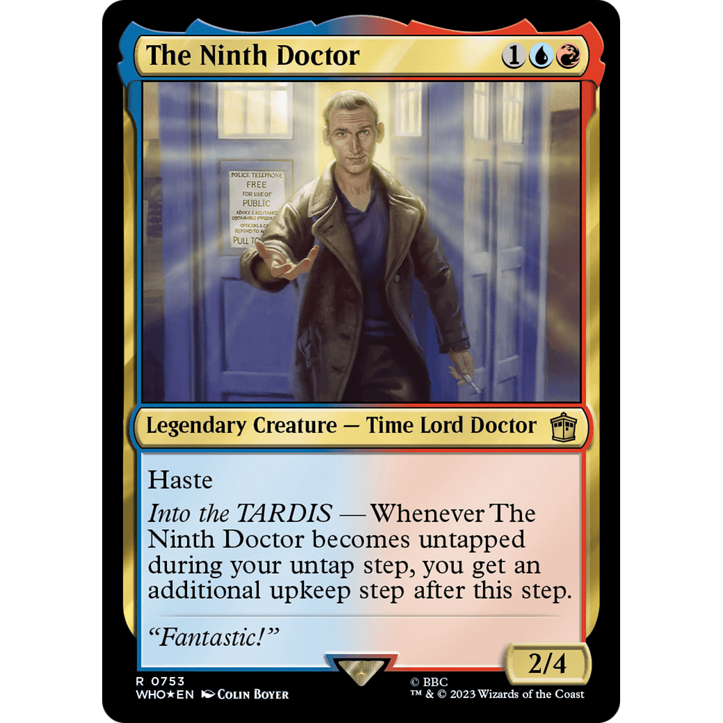 The Ninth Doctor (Surge Foil) (WHO-753) - Doctor Who Foil