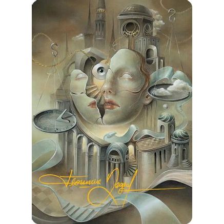 Precise Redaction Art Card (Gold-Stamped Signature) (ASFRA-046) - Art Series: Reality Fracture