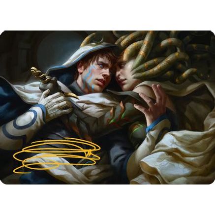 Vraska's Final Mercy Art Card (Gold-Stamped Signature) (ASFRA-015) - Art Series: Reality Fracture