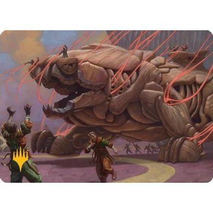 Craterclaw Colossus Art Card (Gold-Stamped) (ASFRA-016) - Art Series: Reality Fracture