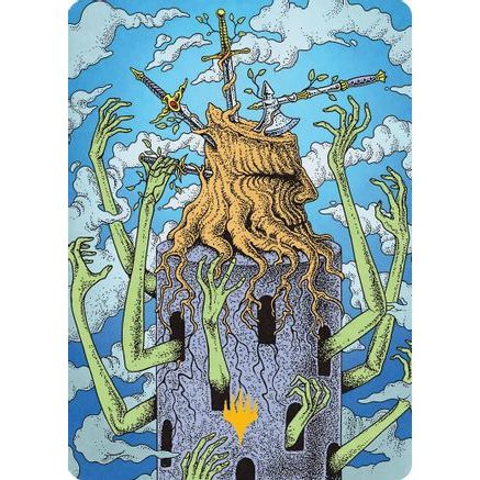 Flourishing Grapple Art Card (Gold-Stamped) (ASFRA-051) - Art Series: Reality Fracture