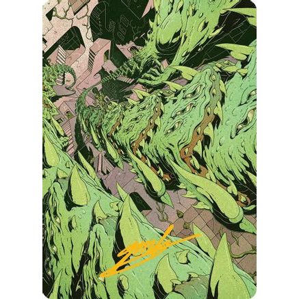 Tarmogoyf Art Card (Gold-Stamped Signature) (ASFRA-052) - Art Series: Reality Fracture
