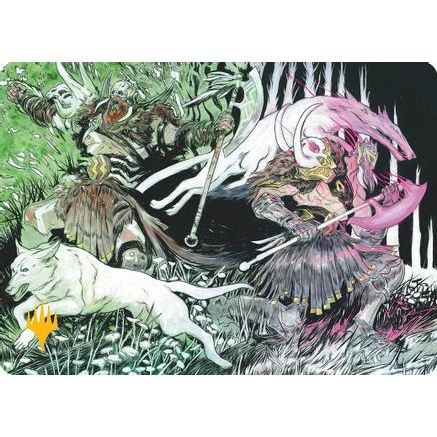 Ferocity of the Hunt Art Card (Gold-Stamped) (ASFRA-026) - Art Series: Reality Fracture
