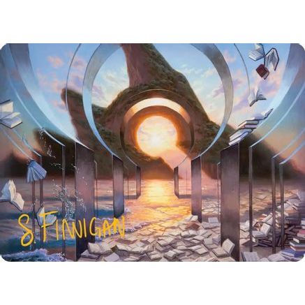 Deserted Beach Art Card (Gold-Stamped Signature) (ASFRA-030) - Art Series: Reality Fracture