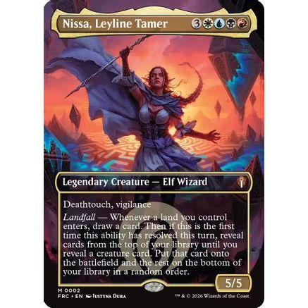 Nissa, Leyline Tamer (Borderless) (FRC-002) - Commander: Reality Fracture Foil