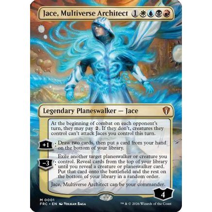 Jace, Multiverse Architect (Borderless) (FRC-001) - Commander: Reality Fracture Foil