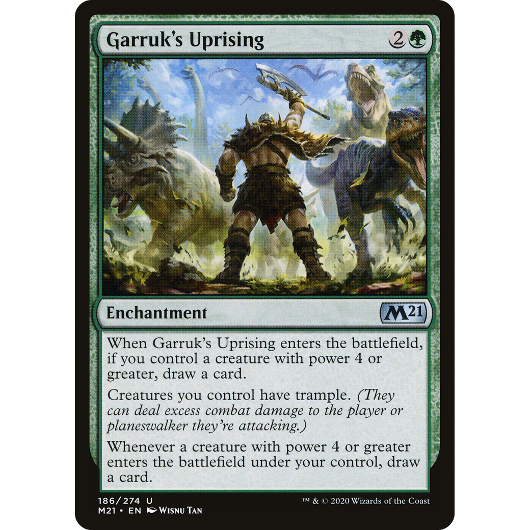 Garruk's Uprising (M21-186) - Core Set 2021 Foil