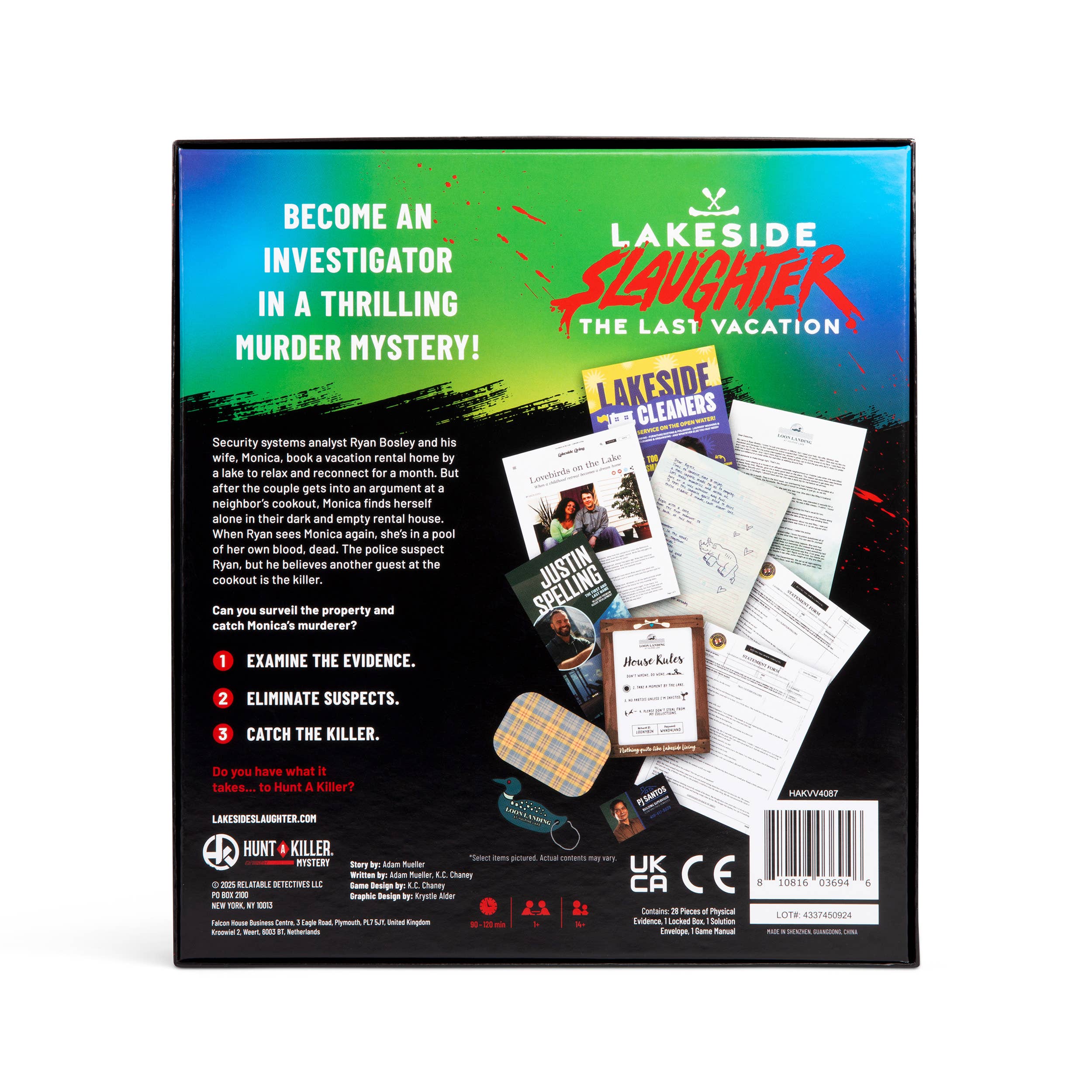 Hunt A Killer: Lakeside Slaughter, Murder Mystery Game