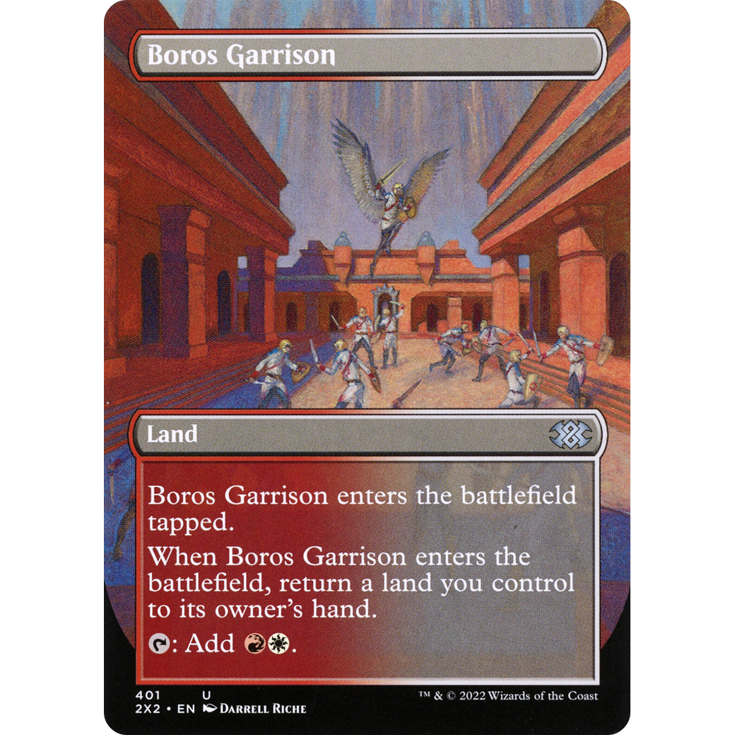Boros Garrison (Borderless) (2X2-401) - Double Masters 2022 (Borderless)