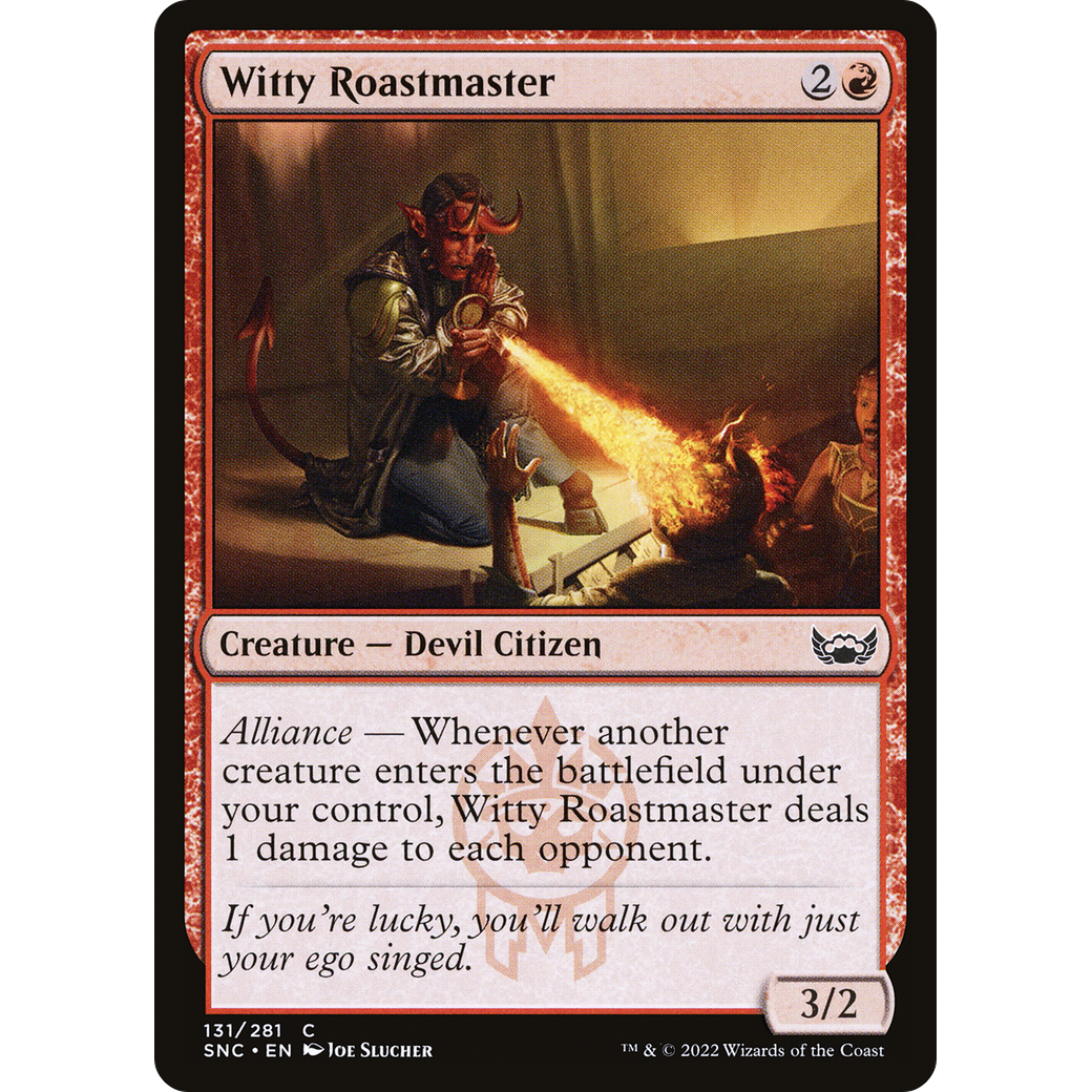 Witty Roastmaster (SNC-131) - Streets of New Capenna Foil