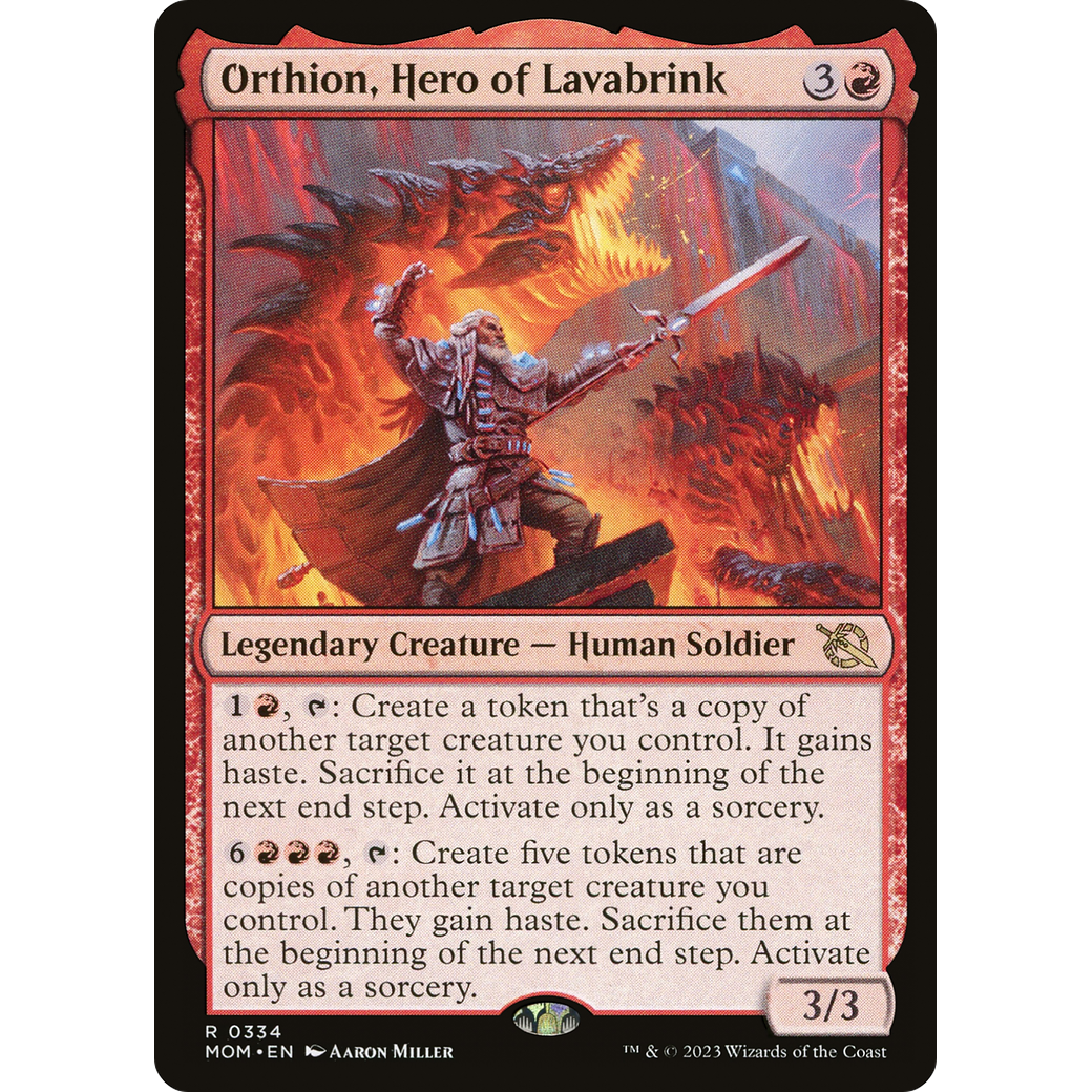 Orthion, Hero of Lavabrink (MOM-334) - March of the Machine
