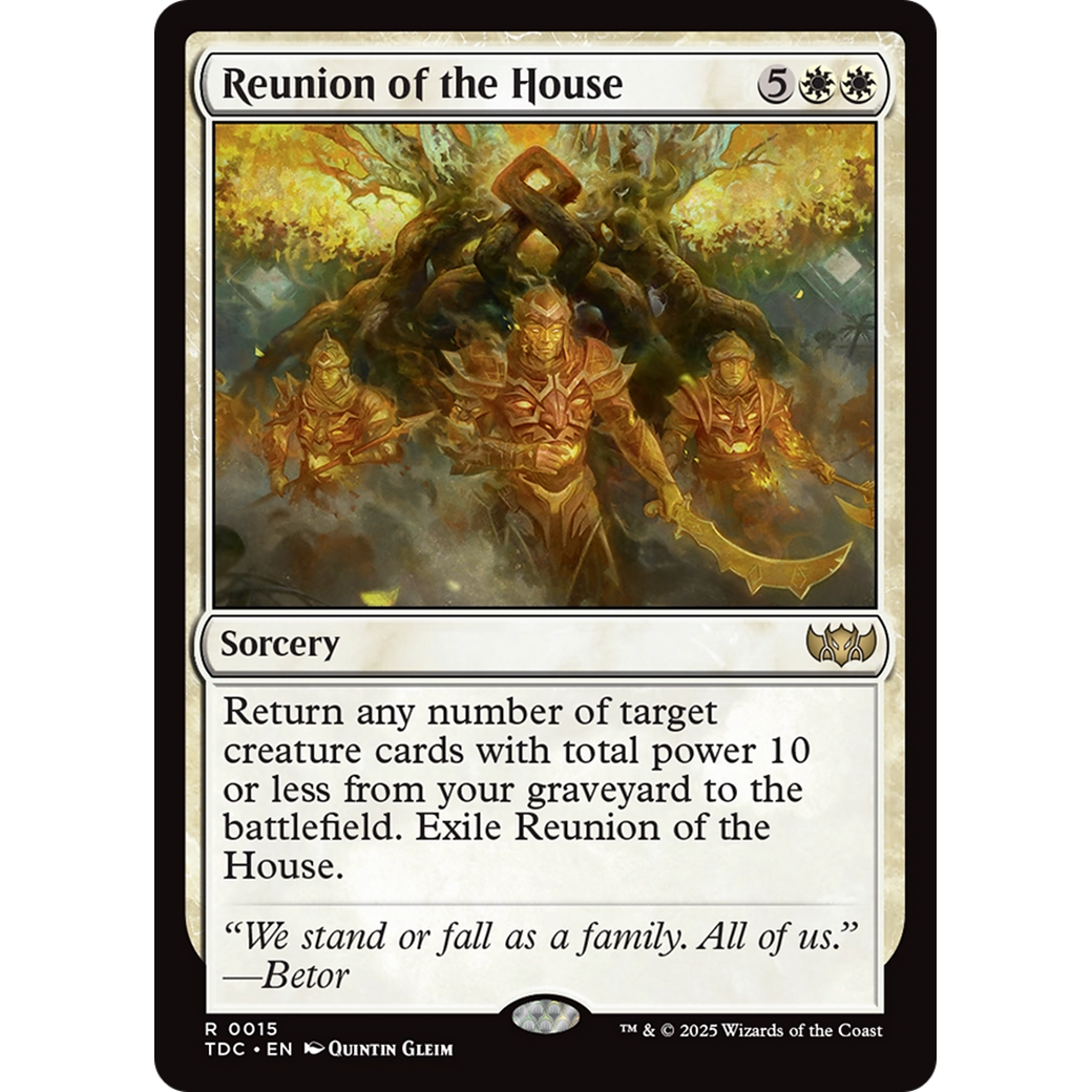 Reunion of the House (TDC-015) - Commander: Tarkir: Dragonstorm