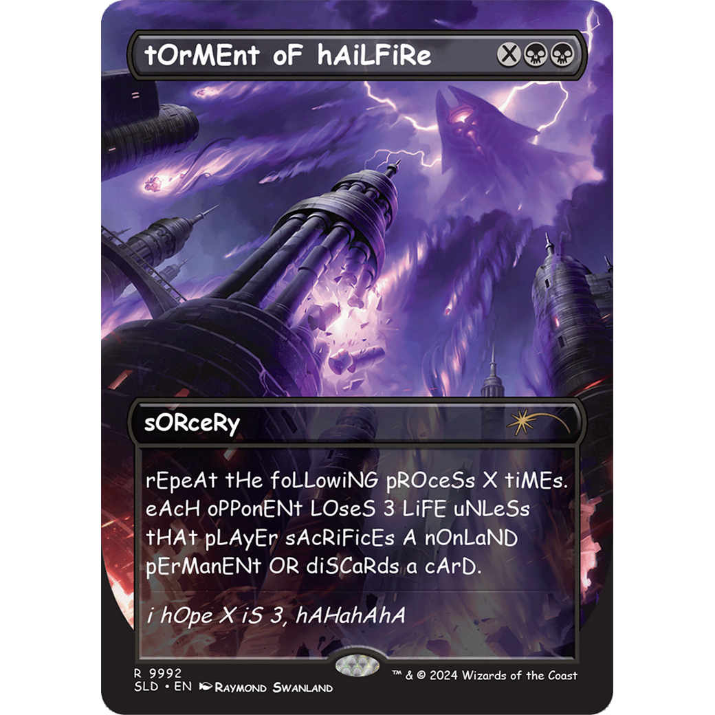 tOrMEnt oF hAiLFiRe (SLD-9992) - Secret Lair Drop (Borderless)