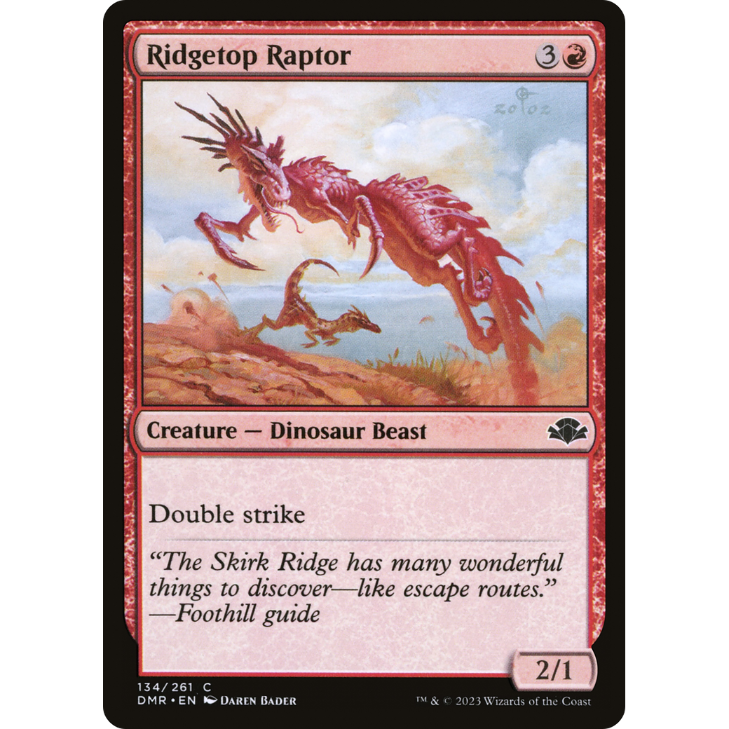 Ridgetop Raptor (DMR-134) - Dominaria Remastered Foil