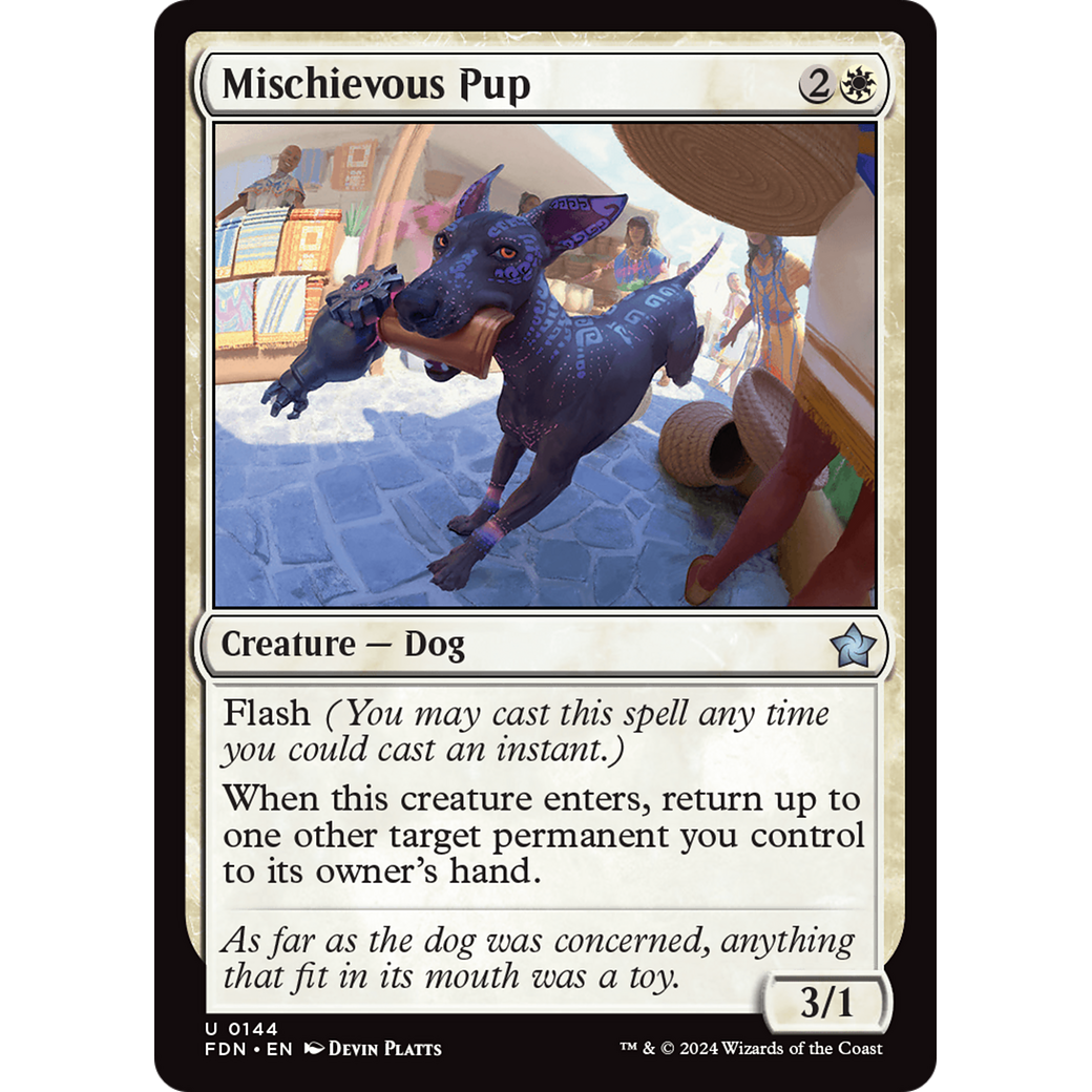 Mischievous Pup (FDN-144) - Foundations Foil