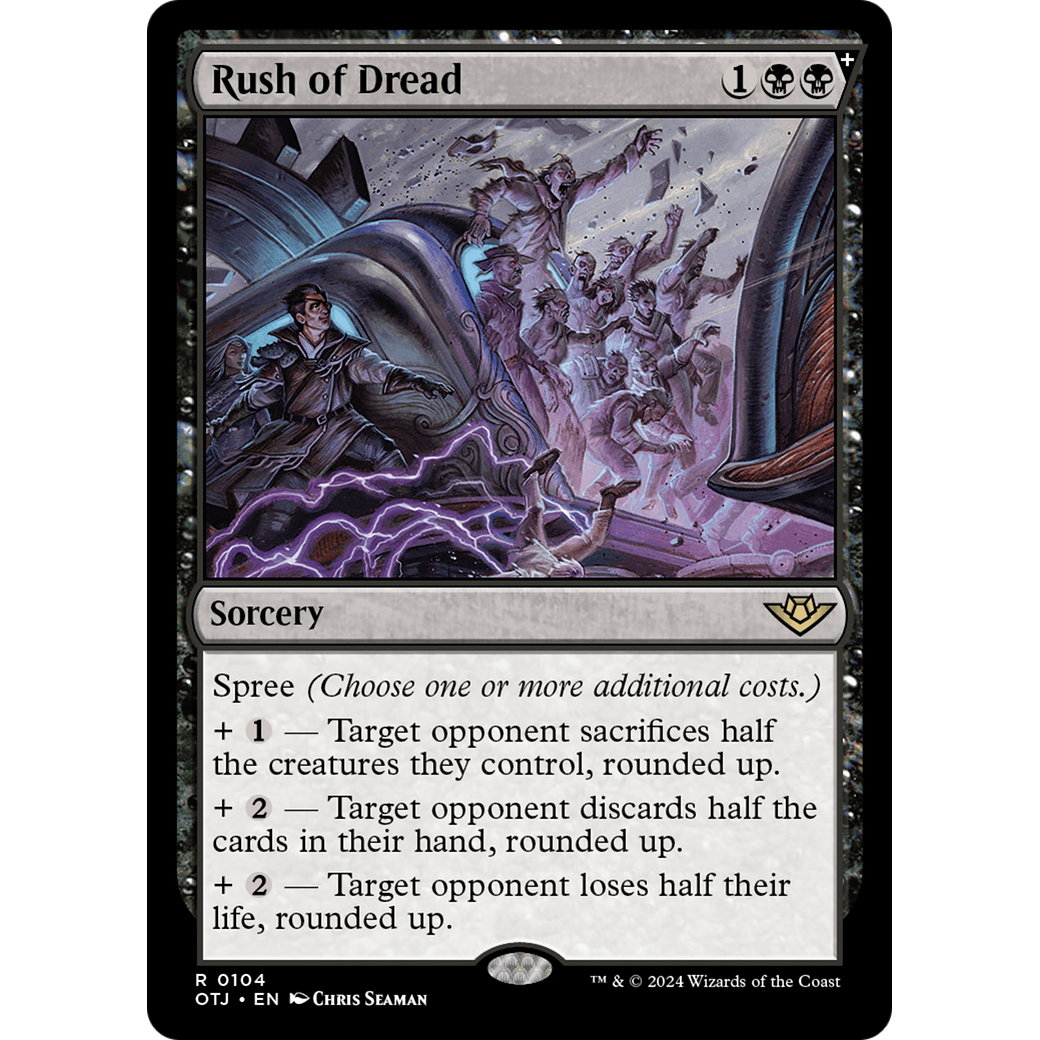 Rush of Dread (OTJ-104) - Outlaws of Thunder Junction: (spree) Foil
