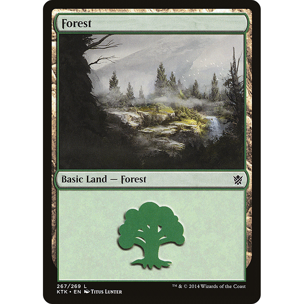 Forest (267) (KTK-267) - Khans of Tarkir Foil