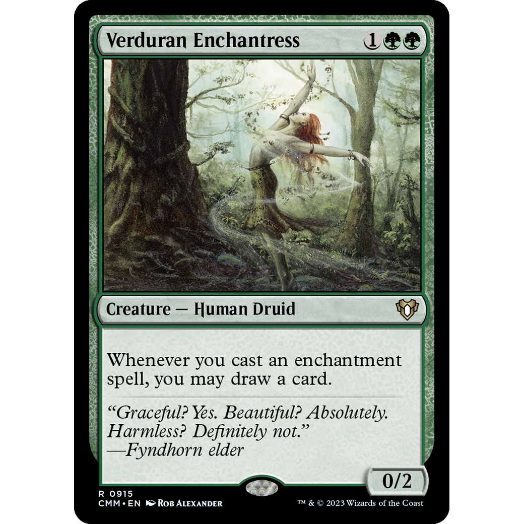 Verduran Enchantress (CMM-915) - Commander Masters