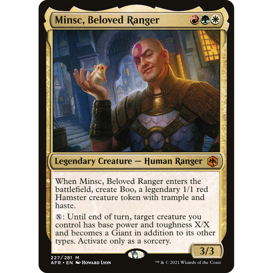 Minsc, Beloved Ranger (AFR-227) - Adventures in the Forgotten Realms Foil