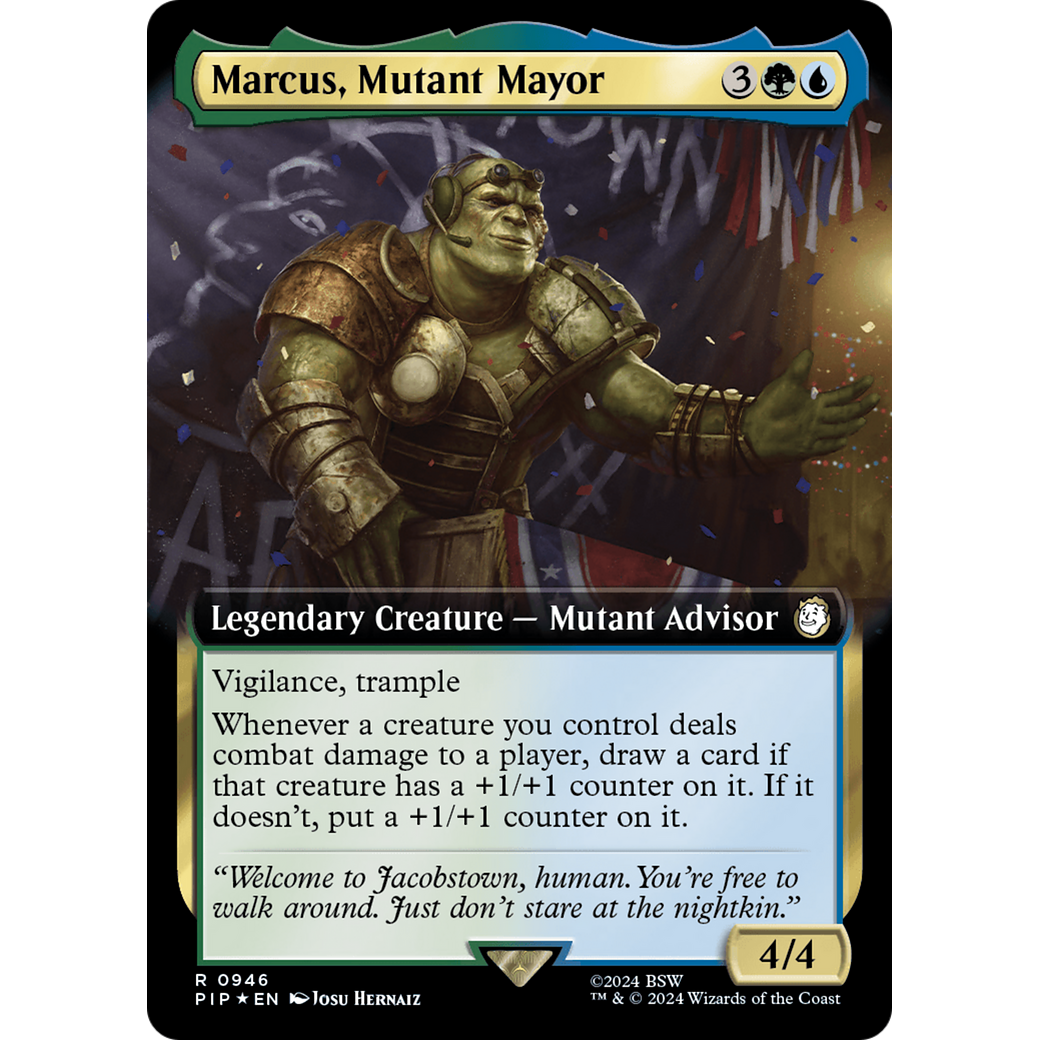Marcus, Mutant Mayor (PIP-946) - Fallout: (Extended Art) Foil