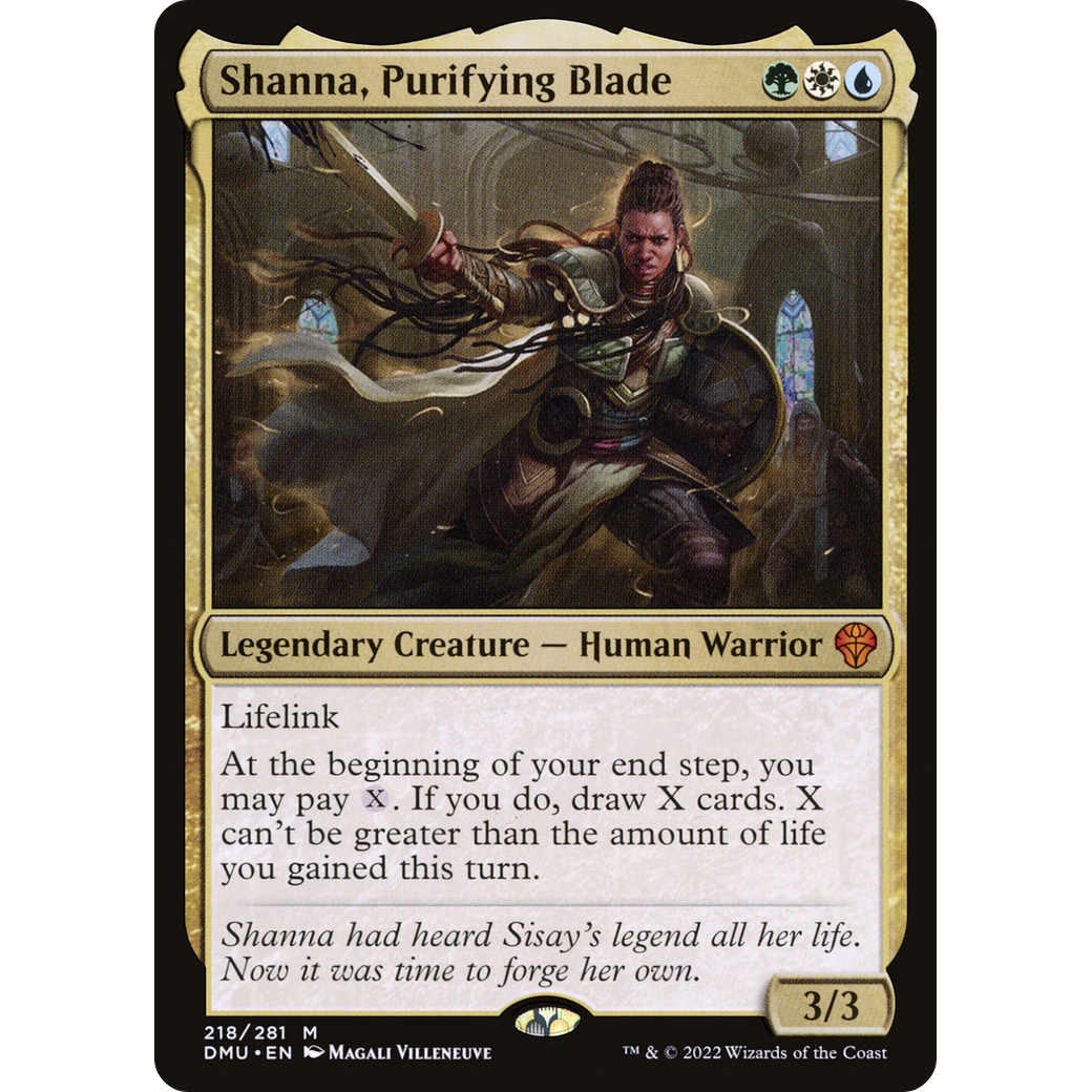 Shanna, Purifying Blade (DMU-218) - Dominaria United Foil